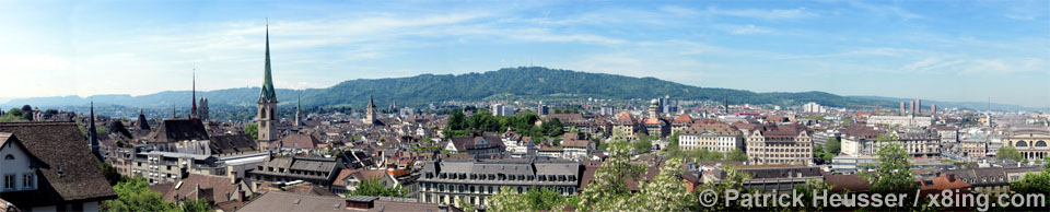huge panorama picture of zuerich